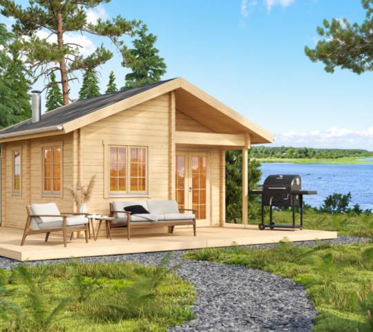Casa de madera BODEN 70 con sauna/sin sauna